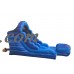 Pogo 12' Blue Marble Commercial Inflatable Water Slide with Blower Kids Bouncy Jumper   